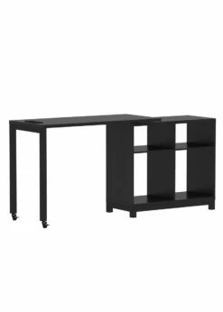 Real Living Seven Hills Metal & Melamine 4-Cube Pivot Desk With USB Charging -FurniHub Store 810561092 31