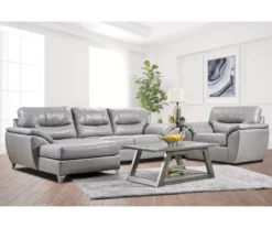 Clifton Ridge Stone Vegan Leather Swivel Chair -FurniHub Store 810569859 810569860 810569861