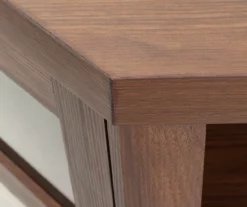 48" Brown Corner Electric Fireplace Console -FurniHub Store 810570725 1