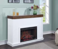 62" Grand Shiplap & Beam Electric Fireplace -FurniHub Store 810570729 4