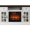 60" White 2-Tone Electric Fireplace Console -FurniHub Store 810570730 1