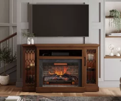 66" Heirloom Cherry Electric Fireplace Console -FurniHub Store 810570830 31