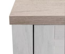 54" 2-Tone Shutter Door Electric Fireplace Console -FurniHub Store 810571321 2