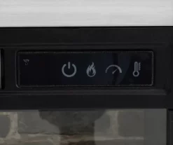 54" 2-Tone Shutter Door Electric Fireplace Console -FurniHub Store 810571321 4