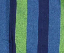 Northlight Blue & Green Stripe Woven Double Brazilian Hammock 9 Northlight Blue & Green Stripe Woven Double Brazilian Hammock -FurniHub Store 810576020 3