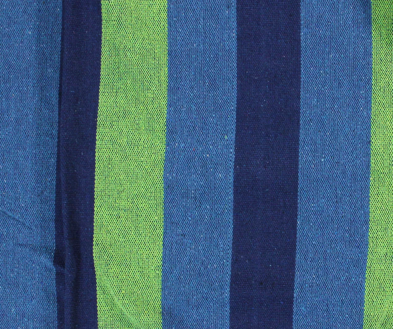 Northlight Blue & Green Stripe Woven Double Brazilian Hammock 6 Northlight Blue & Green Stripe Woven Double Brazilian Hammock - Image 4