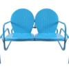 Northlight Turquoise 2-Person Metal Glider Bench -FurniHub Store 810576049