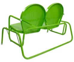 Northlight Lime Green 2-Person Glider Bench -FurniHub Store 810576087 4