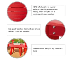 Glitzhome 5-Piece Adirondack Outdoor Chair & Coffee Table Set -FurniHub Store 810581949 6