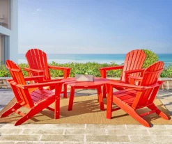 Glitzhome 5-Piece Adirondack Outdoor Chair & Coffee Table Set -FurniHub Store 810582011 2