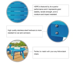 Glitzhome Adirondack Outdoor Coffee Table -FurniHub Store 810582304 5