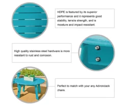 Glitzhome Adirondack Outdoor Coffee Table -FurniHub Store 810582305 5