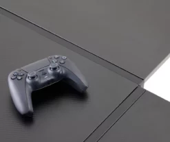 Black L-Shaped LED Gaming Desk With USB Charging -FurniHub Store 810582382 5 1