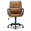 Camel Brown Vegan Leather Office Chair -FurniHub Store 810583520 A0 2
