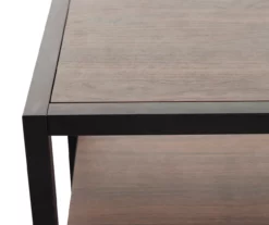 Walnut Chevron 2-Door Storage Cabinet -FurniHub Store 810584249 2