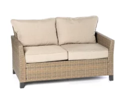 Broyhill Yorktown All-Weather Wicker Cushioned Patio Loveseat -FurniHub Store 810585405 0148 A0
