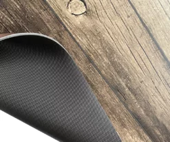 Brown Chevron Wood Print PVC Desk Mat, (34" X 47") -FurniHub Store 810586420 2