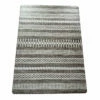 Gray & White Geo Stripe PVC Desk Mat, (34" X 47") -FurniHub Store 810586481 3