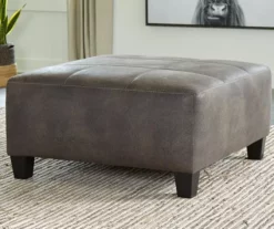 Signature Design By Ashley Navi Faux Leather Oversized Accent Ottoman 12 Signature Design By Ashley Navi Faux Leather Oversized Accent Ottoman -FurniHub Store 810587441 4 1