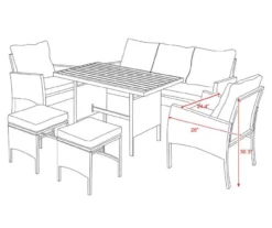 Valencia All-Weather Wicker Cushioned Patio Chairs, 2-Pack -FurniHub Store 810587797 X0 1