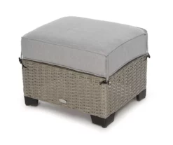 Broyhill Pembroke All-Weather Wicker Cushioned Patio Ottoman -FurniHub Store 810588248 0457 A8 2