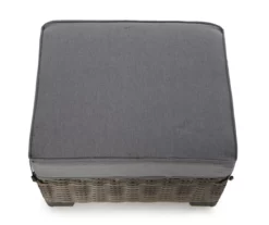 Broyhill Pembroke All-Weather Wicker Cushioned Patio Ottoman -FurniHub Store 810588249 0469 A8 4