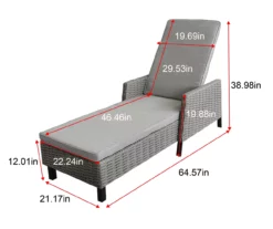 Broyhill Pembroke All-Weather Wicker Cushionsed Patio Chaise Lounge -FurniHub Store 810588250 X0 2