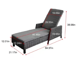 Broyhill Pembroke All-Weather Wicker Cushionsed Patio Chaise Lounge -FurniHub Store 810588251 X0 2