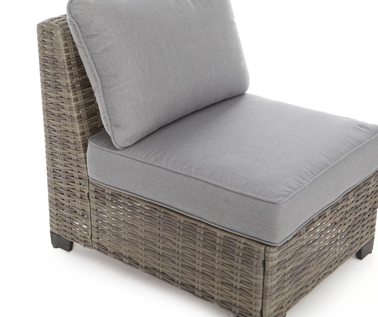 Pembroke All-Weather Wicker Cushioned Patio Armless Sofa Chair 14 Pembroke All-Weather Wicker Cushioned Patio Armless Sofa Chair - Image 12