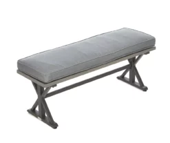 Pembroke Steel Cushioned Patio Dining Bench -FurniHub Store 810588673 LawnNGarden Ecomm 090722 Roy A8 5
