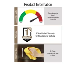 CosmoLiving Brielle Entryway Shoe Storage Cabinet -FurniHub Store 810589010 2