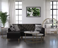 Amelia Faux Marble 4-Shelf Bookcase -FurniHub Store 810589033 5