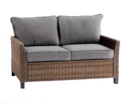 Broyhill Yorktown All-Weather Wicker Cushioned Patio Loveseat -FurniHub Store 810589123 1