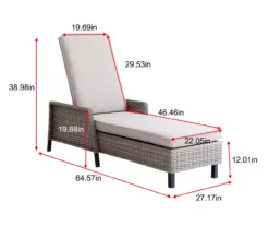 Broyhill Yorktown All-Weather Wicker Cushioned Patio Chaise Lounge -FurniHub Store 810589133 X0 2