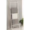 White 5-Tier Ladder Towel Rack -FurniHub Store 810589306 A0