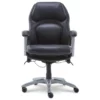 Delvin Black Bonded Leather Office Chair -FurniHub Store 810590317 3