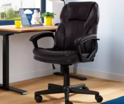 Mitchell Roasted Chestnut Vegan Leather Office Chair 19 Mitchell Roasted Chestnut Vegan Leather Office Chair -FurniHub Store 810590318 2