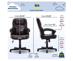 Mitchell Roasted Chestnut Vegan Leather Office Chair 20 Mitchell Roasted Chestnut Vegan Leather Office Chair -FurniHub Store 810590318 6