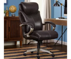Dayton Dark Brown Big & Tall Bonded Leather Office Chair 11 Dayton Dark Brown Big & Tall Bonded Leather Office Chair -FurniHub Store 810590372 2