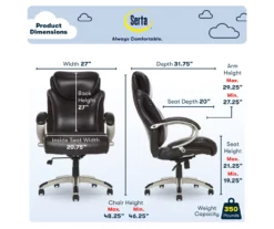 Dayton Dark Brown Big & Tall Bonded Leather Office Chair 14 Dayton Dark Brown Big & Tall Bonded Leather Office Chair -FurniHub Store 810590372 6