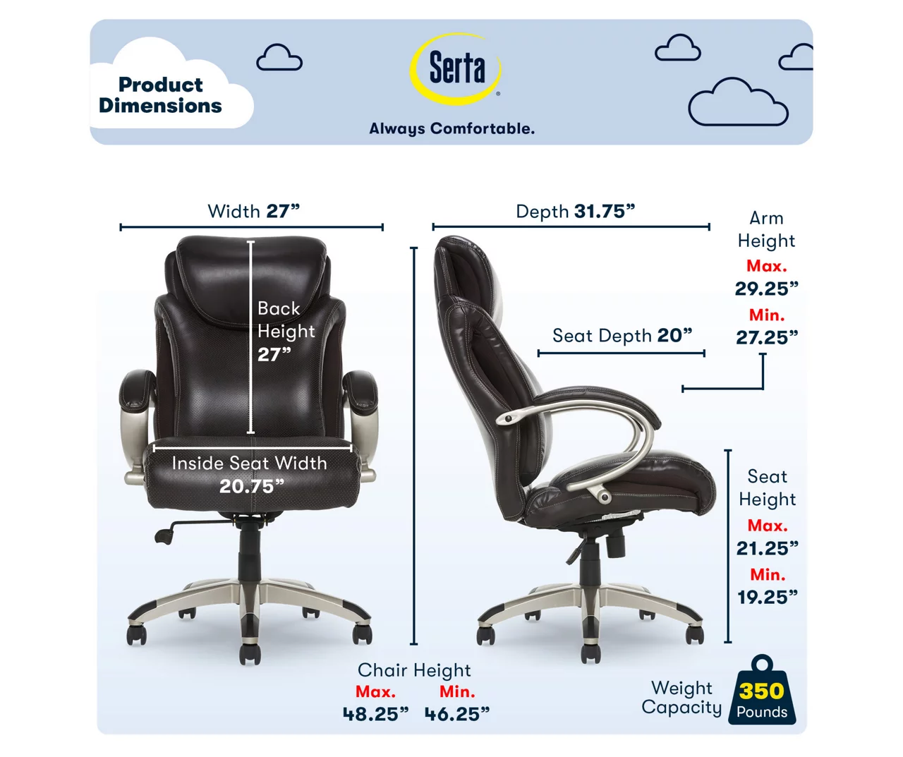 Dayton Dark Brown Big & Tall Bonded Leather Office Chair 8 Dayton Dark Brown Big & Tall Bonded Leather Office Chair - Image 6
