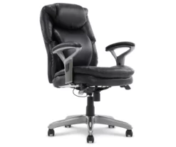 Anniston Black Bonded Leather Office Chair -FurniHub Store 810590373 4