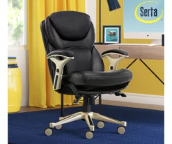 Claremont Black Bonded Leather Office Chair -FurniHub Store 810590374 2