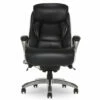 Lautner Black Executive Bonded Leather Office Chair 1 Lautner Black Executive Bonded Leather Office Chair -FurniHub Store 810590376 3