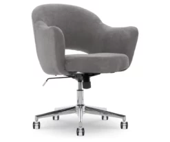 Valetta Gray Microfiber Office Chair -FurniHub Store 810590379 4