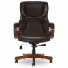 Conway Dark Brown Big & Tall Bonded Leather Office Chair -FurniHub Store 810590381 3