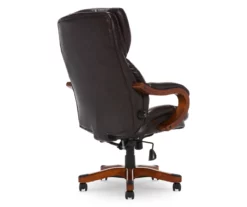 Conway Dark Brown Big & Tall Bonded Leather Office Chair -FurniHub Store 810590381 5