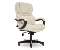 Conway Ivory Big & Tall Bonded Leather Office Chair -FurniHub Store 810590382 4