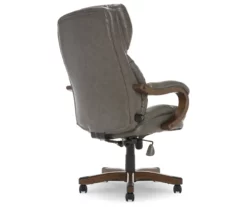 Conway Gray Big & Tall Bonded Leather Office Chair -FurniHub Store 810590383 5