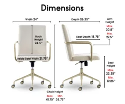 Giselle Velvet Office Chair -FurniHub Store 810590390 7